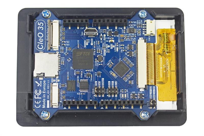 CleO touch enabled HVGA display shield takes workload off Arduino units_popup