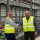 l r Ian Wilson Senior Manager Distribution Sales at Toshiba Simon Meadmore Vice President of Product and Supplier Management at Farnell e1655291853465