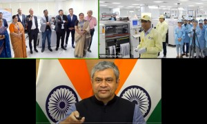 VVDN SMT inauguration by Ashwini Vaishnaw and Telit CEO e1697036188306