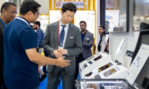 Renesas product displays at Electronica India 2024 e1726413387132