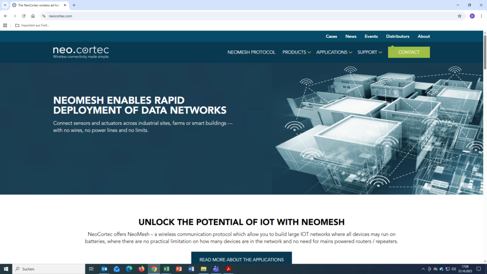 New NeoCortec website