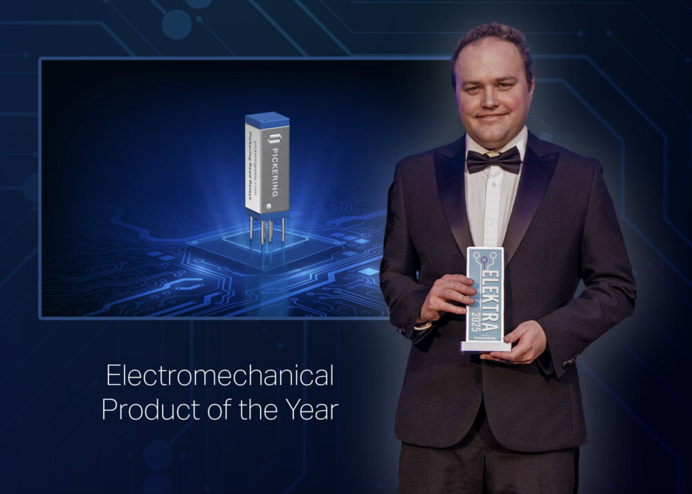 Pickering Electronics Series 125 Electromechanical Product of the Year Elektra Award PR image FINAL