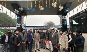 Officials at EV Charging Plaza Inauguration