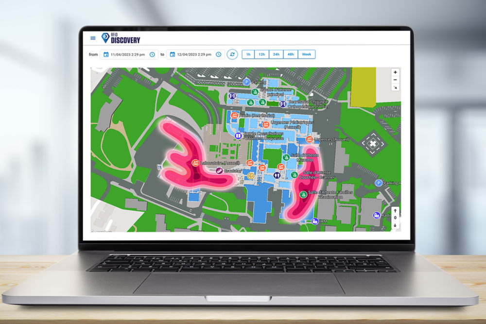 RFiD Discovery Automated Contact Tracing for Hospitals Heat map