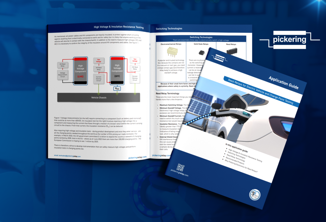 Pickering Electronics EV & chargepoint testing app guide PR image 2500x1750