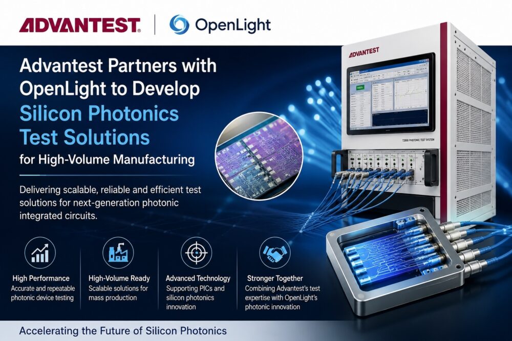 Advantest and OpenLight developing silicon photonics test solutions