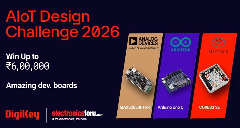 DigiKey AIoT Design Challenge 2026 promoting innovation in artificial intelligence, IoT, embedded systems, and smart connected devices