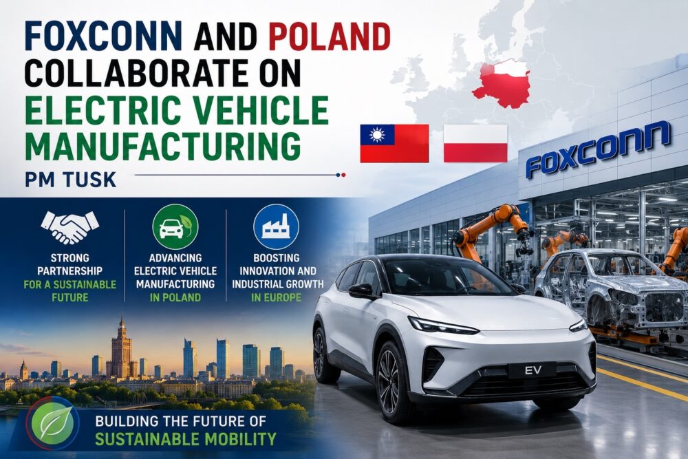 Foxconn and Poland collaborating on electric vehicle manufacturing and sustainable mobility initiatives