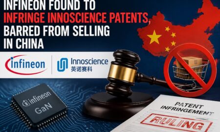 Infineon and Innoscience involved in a semiconductor patent dispute affecting product sales in China
