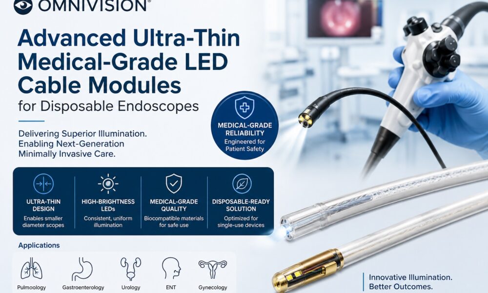 OMNIVISION ultra thin medical grade LED cable modules