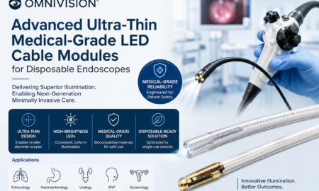 OMNIVISION ultra thin medical grade LED cable modules
