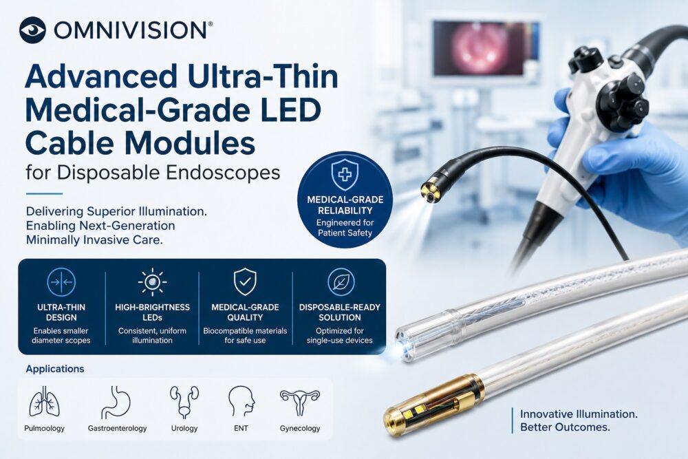 OMNIVISION ultra thin medical grade LED cable modules