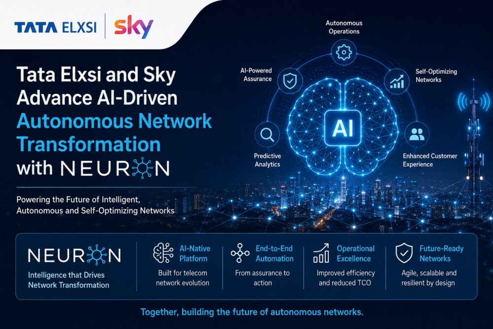 Tata Elxsi and Sky leveraging NEURON for AI led autonomous network transformation, enabling intelligent network automation and operational efficiency