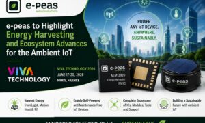 e peas showcasing Ambient IoT energy harvesting solutions and ecosystem innovations at VivaTech 2026