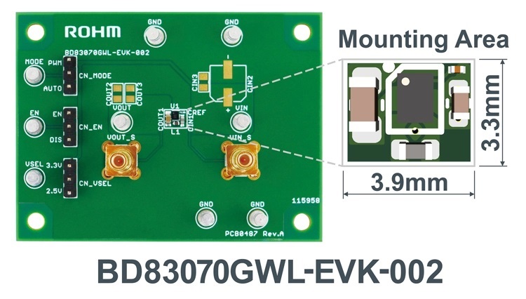 Buck Boost DC DC EvalBoard for Compact Power Designs