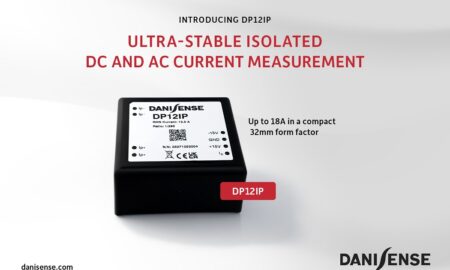 Danisense DP12IP series compact current transducer delivering ppm-class precision for high-accuracy current measurement