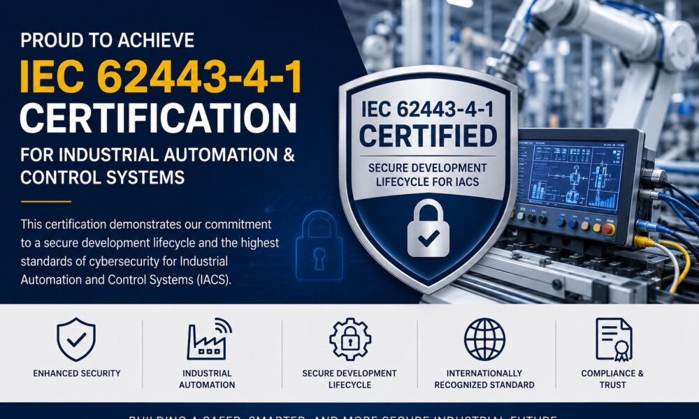 IEC 62443 4 1 Certification for Industrial Automation Security