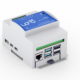Iono Pi v3 industrial I/O module mounted on Raspberry Pi for automation and IoT applications.