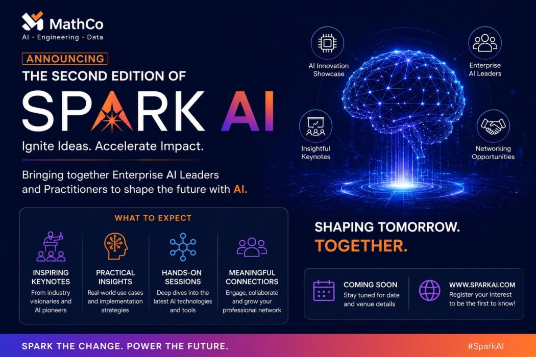 MathCo Spark AI conference bringing together enterprise AI leaders and practitioners