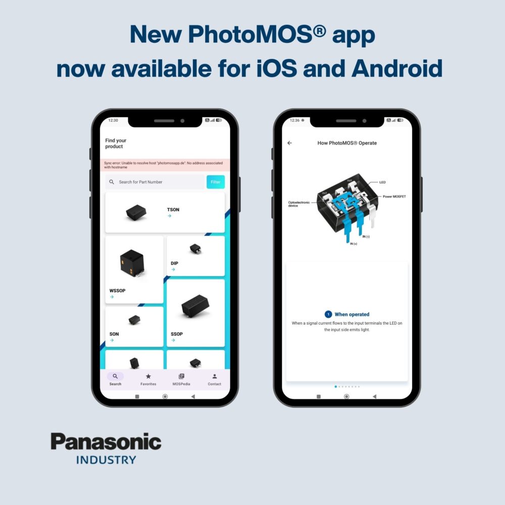 PhotoMOS mobile app available for iOS and Android devices