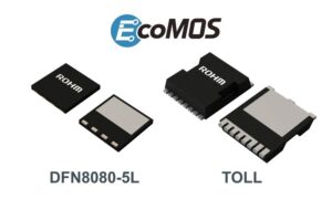 ROHM 600V Super Junction MOSFETs in a surface mount package with high thermal performance