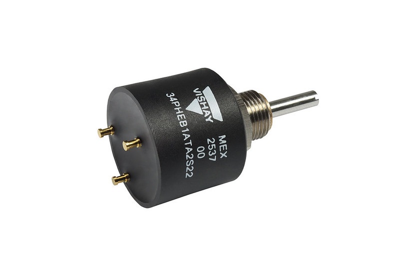 Vishay 34 PHE multi turn absolute position sensor with high accuracy and stability
