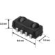 Vishay TSOP15300 Series infrared receivers supporting all major remote control protocols.