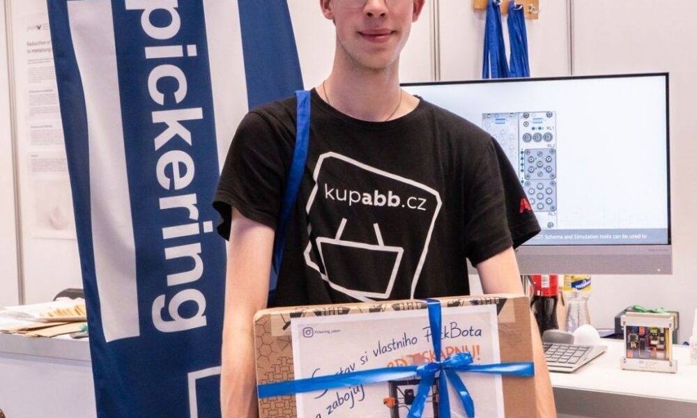 Joker Junior team wins Pickering PickBot student robotics challenge at Czech innovation fair