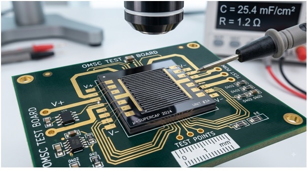On-chip micro supercapacitor technology for miniaturized energy storage applications