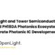 OpenLight and Tower Semiconductor expand PH18DA photonics ecosystem for photonic IC development