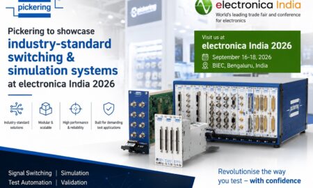 Pickering industry-standard switching and simulation systems showcased at electronica India 2026