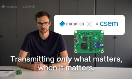 CSEM and Miromico on-device AI wireless node for industrial IoT