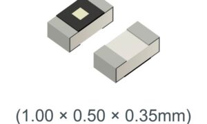 ROHM’s SDR01 series high anti-surge chip resistors achieve 0.33W rated power in a compact 0402 size.
