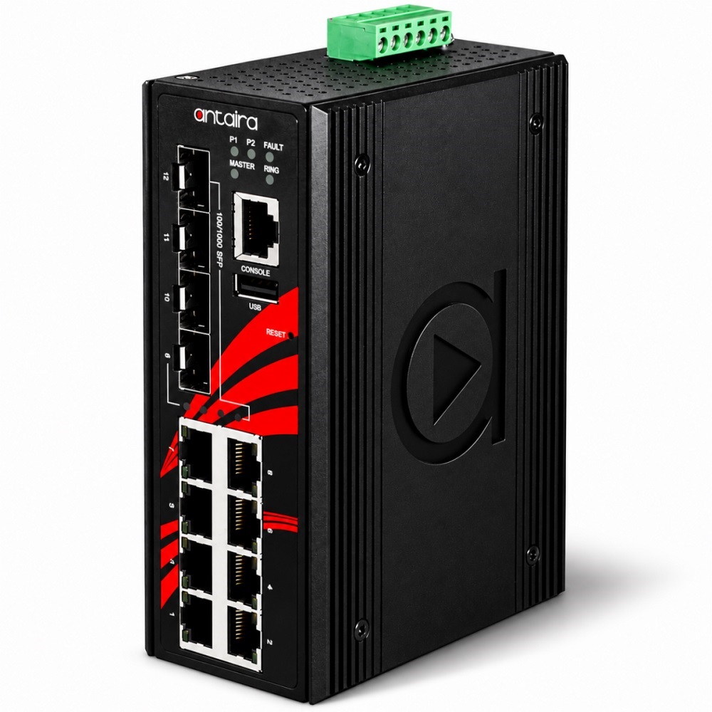 Antaira industrial Ethernet switch compliant with BABA Phase 2 and upcoming 100W PoE++ switch