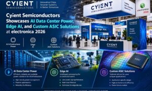 cyient semiconductors ai data center power edge ai custom asic electronica 2026