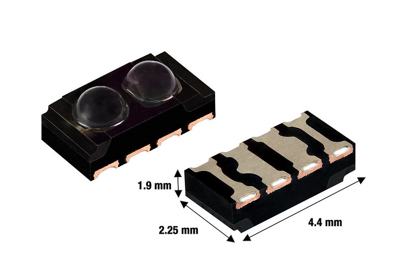Vishay Intertechnology optical sensors with photodiode output for high-speed, wear-free optical data communication